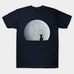 Cat On The Moon T-Shirt